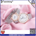 Yxl-639 Luxury Love Forever Fashion Wrist Stainless Steel Mesh Band Couple Wrist Watch for Wedding Gifts